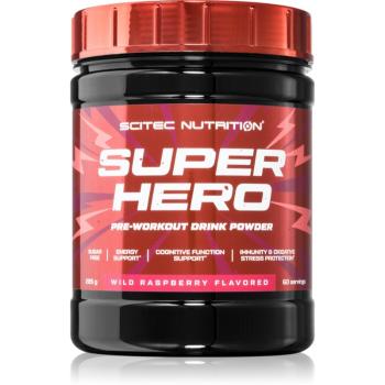 Scitec Nutrition Superhero favorizează performanțele sportive cu cafeina aroma Wild Raspberry 285 g