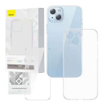 Transparent Case and Tempered Glass set Baseus Corning for iPhone...