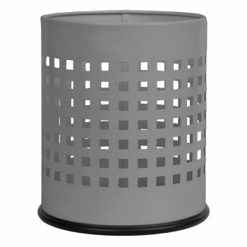 Alda Coș de gunoi Ofițer perforat 7 L, gri, gri, 7 l