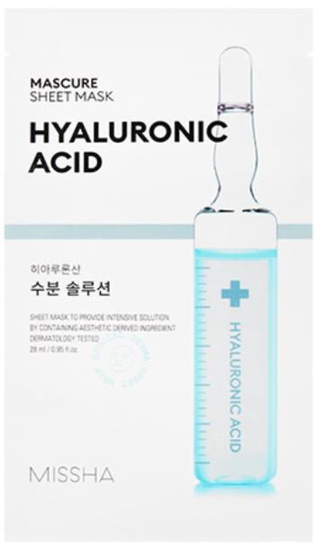 Missha Mască de față hidratantă Mascure Hyaluronic Acid (Sheet Mask) 27 ml
