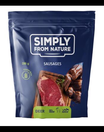 SIMPLY FROM NATURE Carnaciori pentru caini, cu carne de cerb 200 g