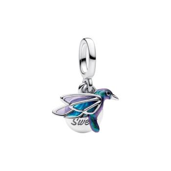 Pandora Pandantiv dublu din argint cu pasăre colibri Moments 793746C01