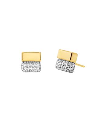 Michael Kors Cercei originali bicolori cu pietre de zircon cubic Brilliance MKC1754CZ931