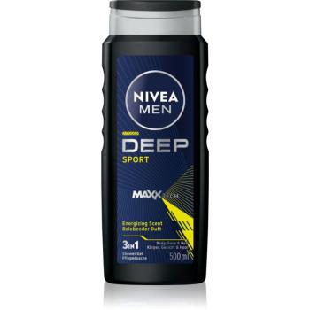 NIVEA MEN Deep Sport Gel de duș energizant pentru barbati 500 ml