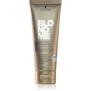 Schwarzkopf Professional Blondme Blonde Wonders balsam regenerator pentru parul blond cu suvite 75 ml