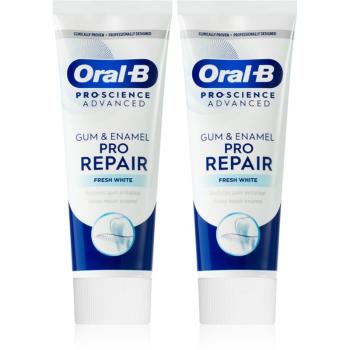 Oral B Gum & Enamel Repair Gentle Whitening pasta de dinti cu efect de albire și calmare 2x75 ml