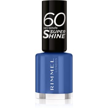 Rimmel 60 Seconds Super Shine lac de unghii culoare 828 Danny Boy Blue! 8 ml