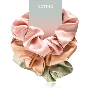 Notino Pastel Collection Hair rings Elastice pentru par Pink, Orange, Green 3 buc