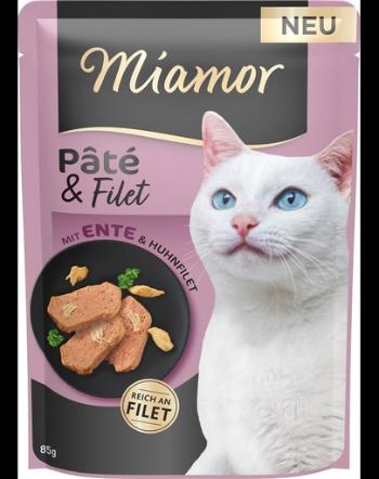 MIAMOR Pate and Filet with Duck pate cu file de rata 85 g hrana pisici