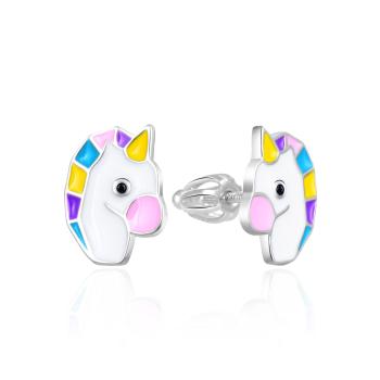 Agato Cercei de argint pentru fete Unicorni AGT-ED007S