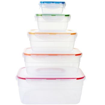 Set de recipiente pentru alimente LOCKnLOCK Lockdreptunghi , 5 buc