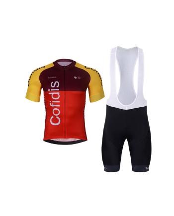 
                         Tricoul și pantaloni scurți de ciclism - COFIDIS 2025 
                