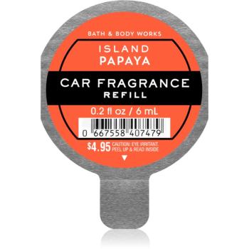 Bath & Body Works Island Papaya parfum pentru masina Refil 6 ml