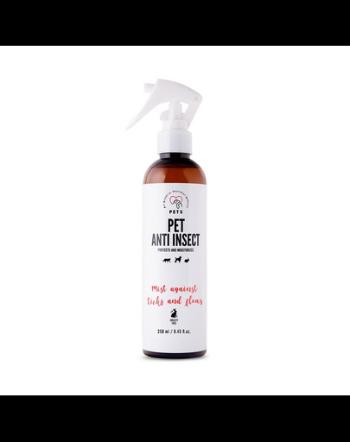 PETS Anti Insect Spray antiparazitar 250 ml caini si pisici, cu efect hidratant