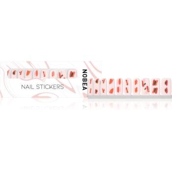 NOBEA Accessories Nail File folii autocolante pentru unghii Red & pink 1 buc