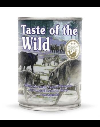 TASTE OF THE WILD Sierra Mountain Hrana umeda caini adulti, cu miel 390 g