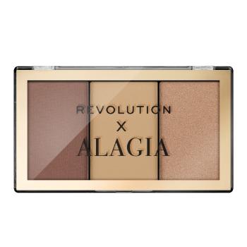 Revolution Paletă de conturare x Alagia (Face Like Alagia Highlight & Bronze Palette) 7,5 g