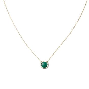 Daniel Wellington Colier placat cu aur cu malachit verde și cristale Audrey DW00401443