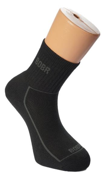 Bobr ponožky jarojesenné šport čierne - 38-40