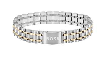 Hugo Boss Brățară elegantă bicoloră din oțel pentru bărbați 1580647