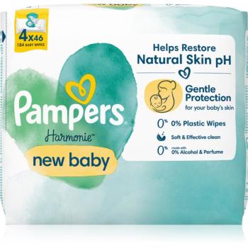 Pampers Harmonie New Baby Șervețele umede pentru copii 4x46 buc