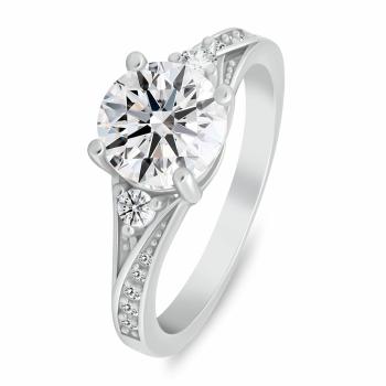 Brilio Silver Inel din argint strălucitor cu zircon RI150W 54 mm