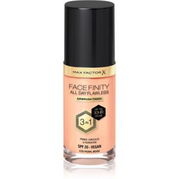 Max Factor Facefinity All Day Flawless machiaj persistent SPF 20 culoare 35 Pearl Beige 30 ml