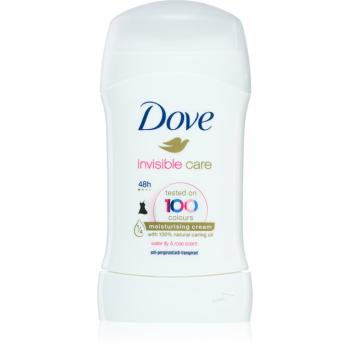 Dove Invisible Care Antiperspirant deodorant solid împotriva petelor albe fară alcool Water Lily & Rose 40 ml