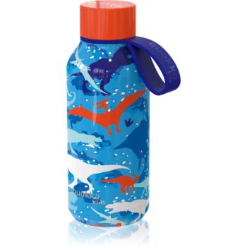 Quokka Solid Kids sticlă termos cu dispozitiv de prindere Dinosaur 330 ml