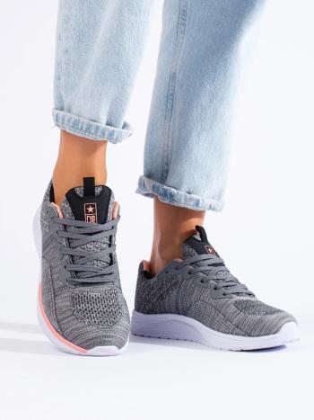 Adidași trendy pentru femei gri fără toc