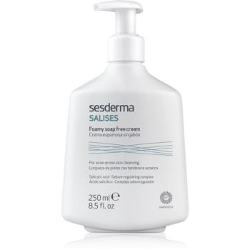 Sesderma Salises Foamy soap-free cream gel de curățare impotriva acneei 250 ml