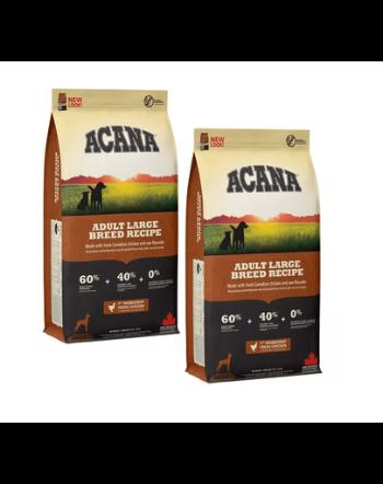 ACANA Adult Large Breed hrana uscata caini adulti de talie mare 22.8 kg (2 x 11.4 kg)