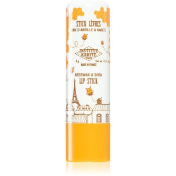 Institut Karité Paris Beeswax & Shea Lip Stick balsam de buze unt de shea cu parfum Vanilla 4 g