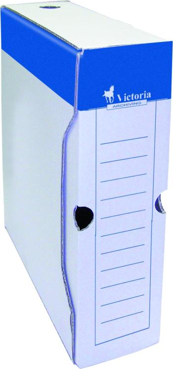 Archiváló doboz VICTORIA 8 x 32 x 26 cm, kék-fehér