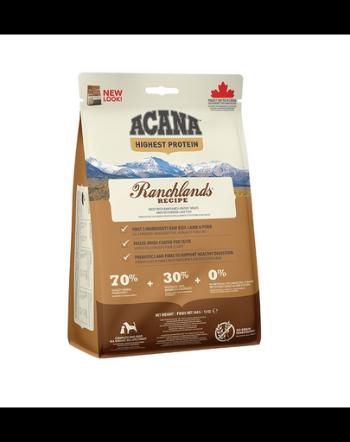 ACANA Highest Protein Ranchlands hrana uscata pentru caini de toate varstele 2 kg