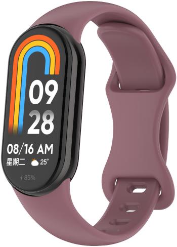 4wrist Curea din silicon pentru Xiaomi 9 și 8 - Smoke Purple
