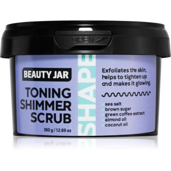 Beauty Jar Shape gel de dus exfoliant pentru fermitate cu sare de mare 360 g