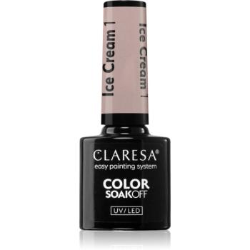 Claresa SoakOff UV/LED Color Ice Cream lac de unghii sub forma de gel culoare 1 5 g