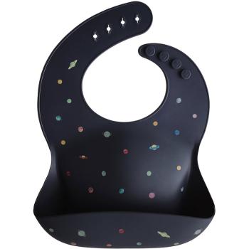 Mushie Silicone Baby Bib bavețică Planets 1 buc