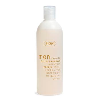 Ziaja Gel de duș și șampon Mountain Pepper Men (Gel & Shampoo) 400 ml