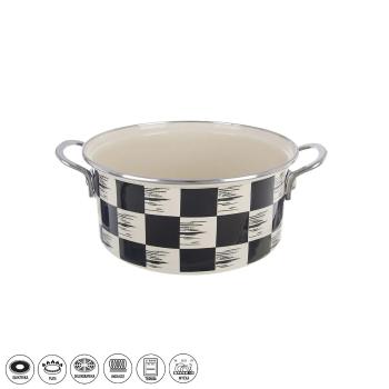 Orion Caserolă emailată Chessboard Lem , 3 l, dia.22 cm