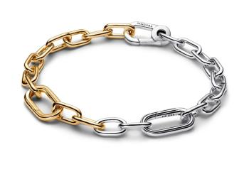 Pandora Brățară articulată bicolor pentru pandantive Shine Me 563689C00 20 cm