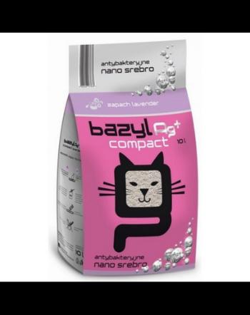 BAZYL Ag+ Compact Lavender 20L nisip litiera pisica