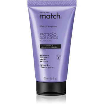 Match. Blonde Care mască regeneratoare fără clătire pentru par blond 150 ml