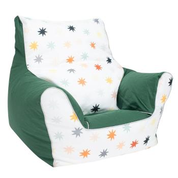 Fotoliu pentru copii New Baby umplut cu bile, verde, verde