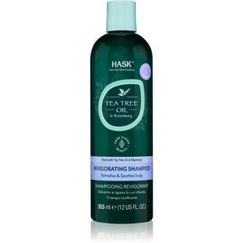 HASK Tea Tree Oil & Rosemary sampon revigorant pentru un scalp uscat, atenueaza senzatia de mancarime 355 ml