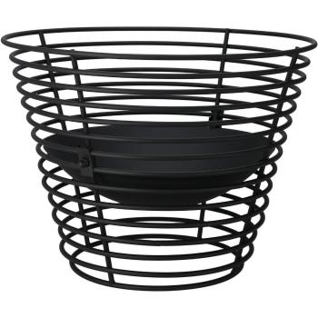 Șemineu din metal Modesto, 53 x în. 40 cm