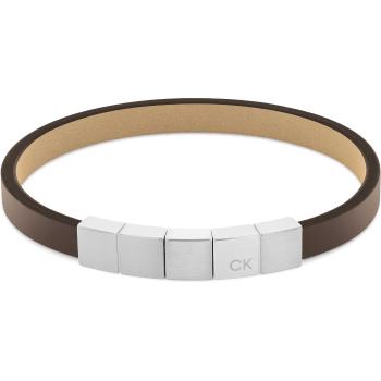 Calvin Klein Brățară la modă din piele Architectural Lines 35000490