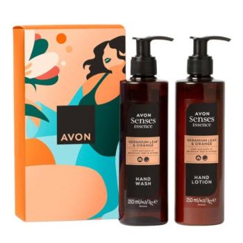 Avon Set cosmetic cu parfum de portocală și frunze de mușcată Senses