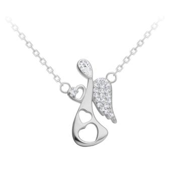 Preciosa Colier delicat din argint Angelic Touch 5294 00